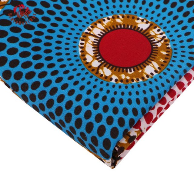 2019 Ankara African Polyester Wax Prints Fabric Real Wax 6 Yards African Fabric for Party Dress FP6035